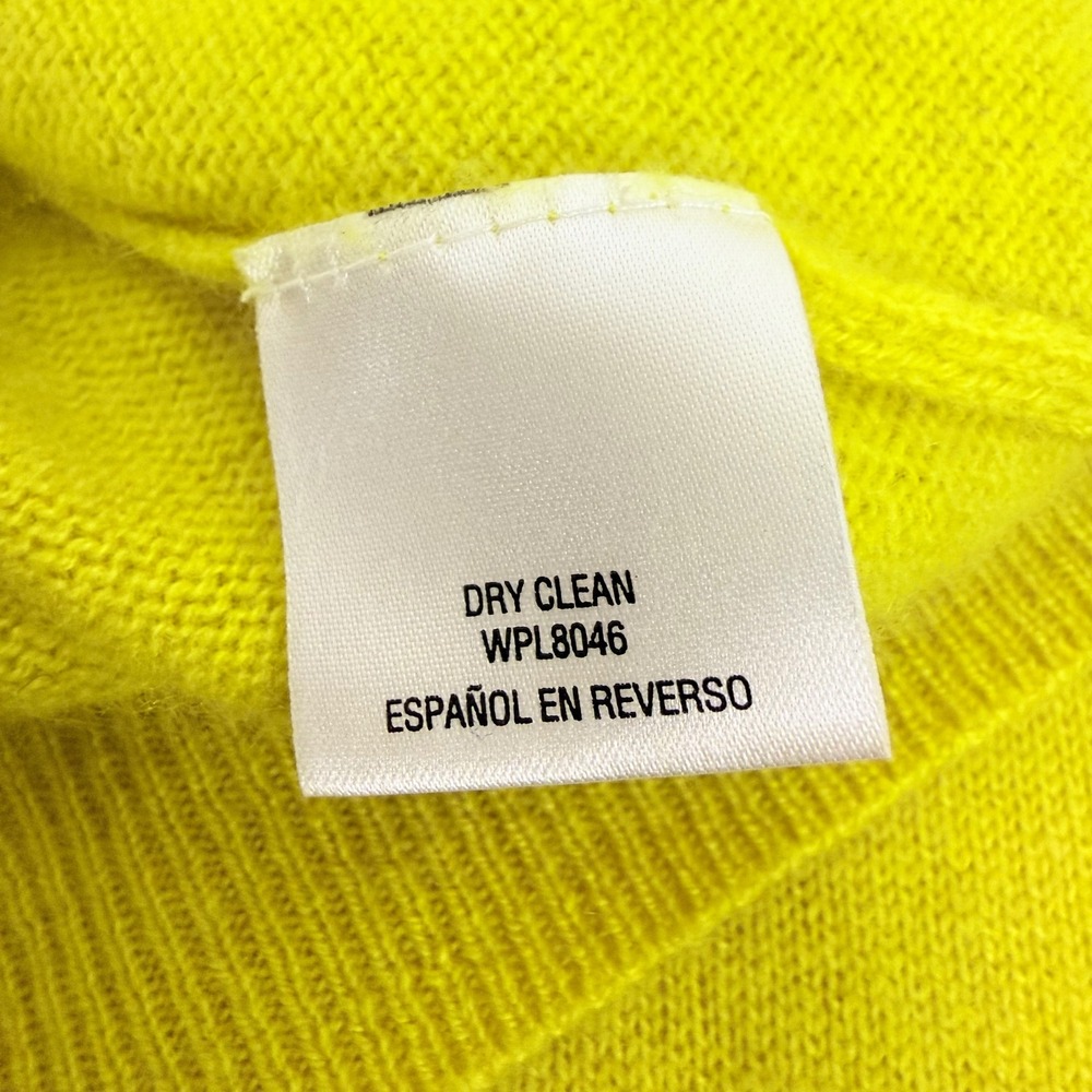 Charter Club Luxury Cashmere Cardigan Sweater Womens S‎ Bright Yellow Spring - Picture 11 of 14